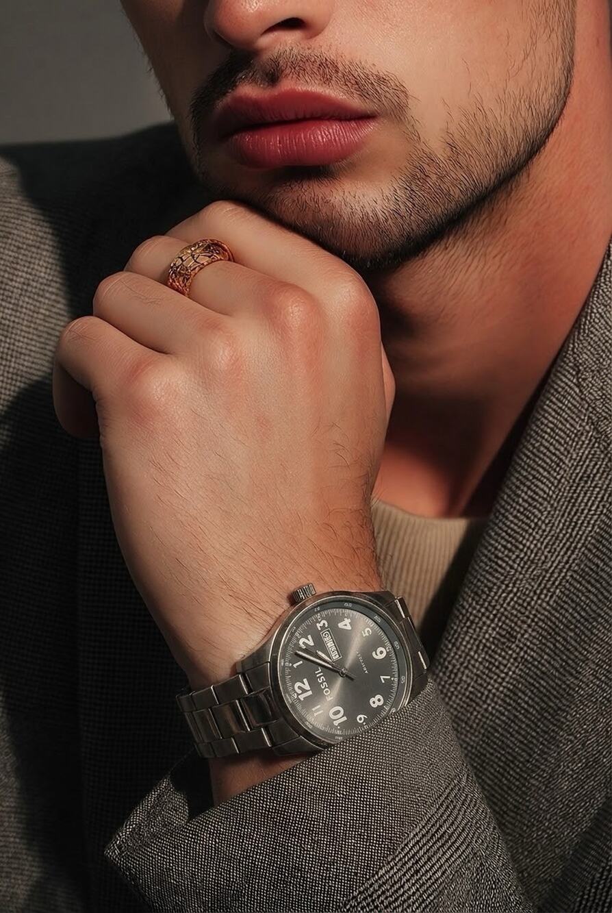 Fossil Arkitekt Mens Watch FS-2914 Working With Extra Battery